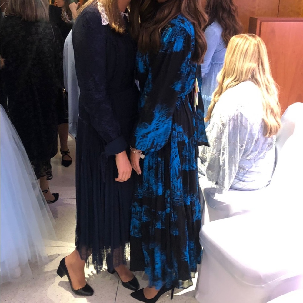MSGM dress | Elegant Black Floral Dress | maxi length - Picture 4 of 6